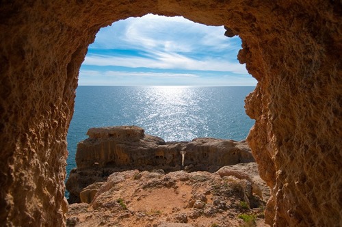 Portugal's southern coast has few visitors in the winter. 