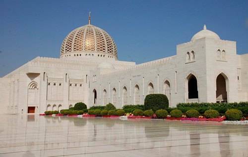 Sultan Qaboos Grand Mosque in Muscat