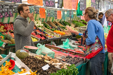 Parisian market.