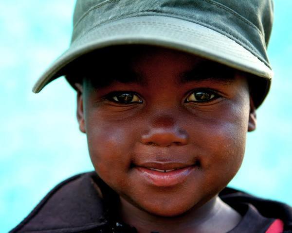 The young son of a Xhosa witch doctor at Coffee Bay.