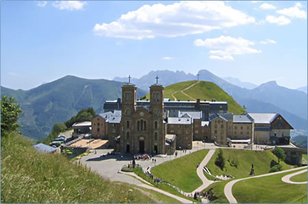 Pilgrimage travel at La Salette, France.