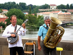 Street musicians on Prague