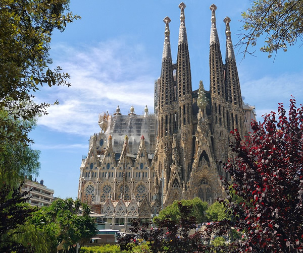 View of La Sagrada Familia