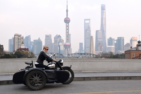 Shanghai on a motorbike