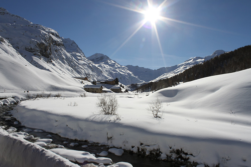 Trekking through the valleys around St. Moritz