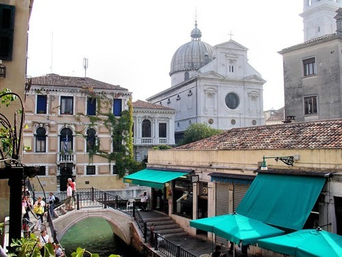 Palazzo Priuli balcony in Venice.