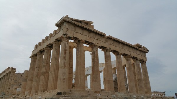 A temple in the Acropolis, Athens, Greece