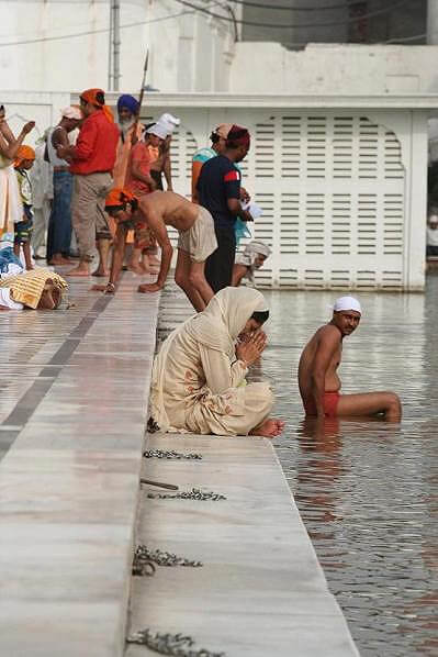 Bathing in Amritsar