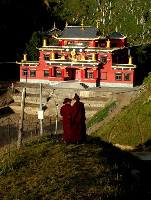 Buddhist Gompa in Kham, Tibet.