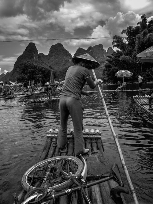 Woman on boat