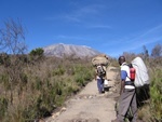 Climbing Kilimanjaro in Kenya.