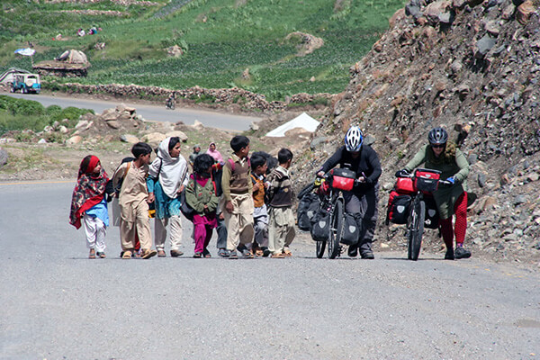 Moral support from the locals in Pakistan.