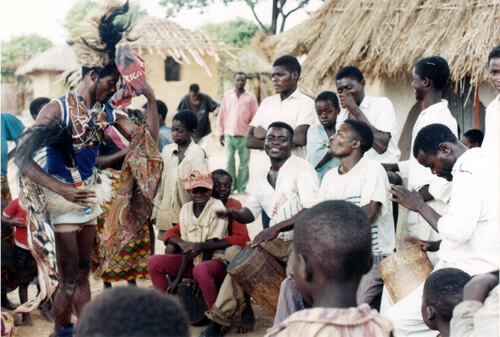 Dancing to the rhythm in Zambia.