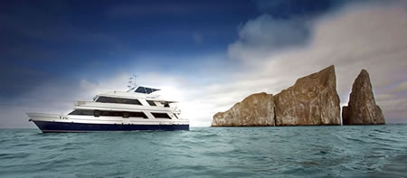 Ecoventura cruise ship in Galapagos