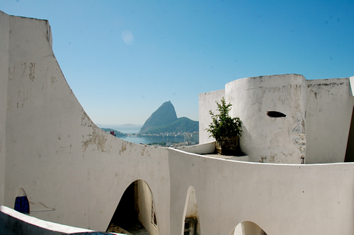 Spectacular view from the Maze, a bed and breakfast in a safe Rio favela
