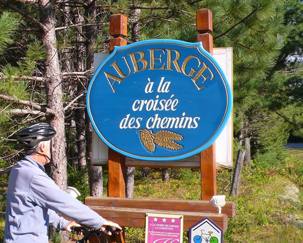 Arriving at another of our auberges