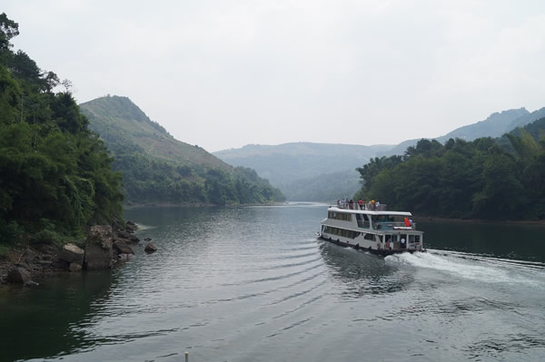 Barge cruise in China.