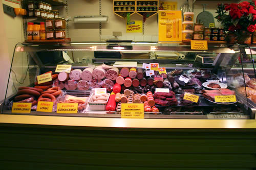 Finland meat counter