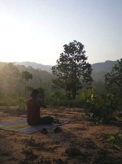 An inspirational setting for sunrise yoga.