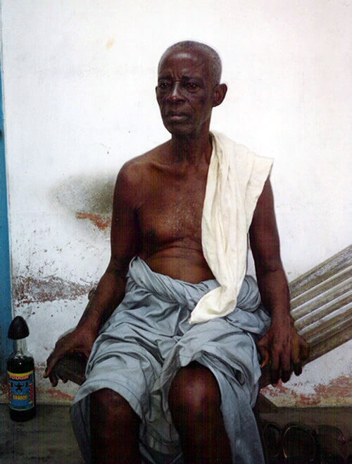 Akan priest in Ghana.