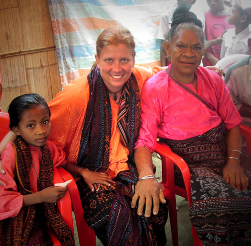 Author with Yansi and Grandmother