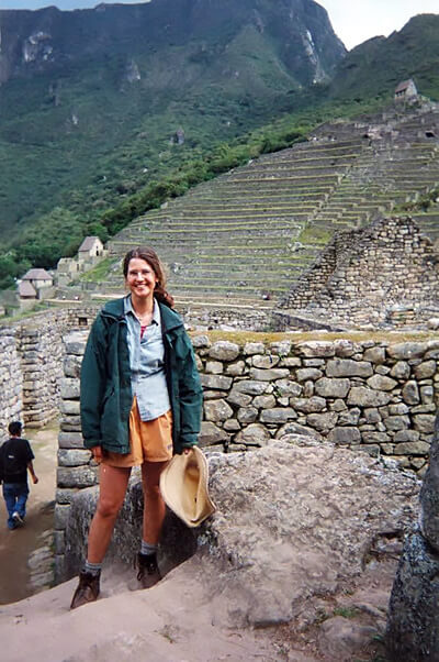 Author visiting Machu Picchu.