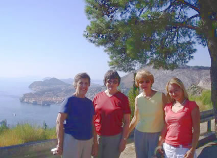 Women in Dubrovnik, Croatia.