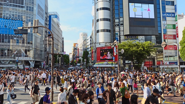 A street scene in Tokyo.