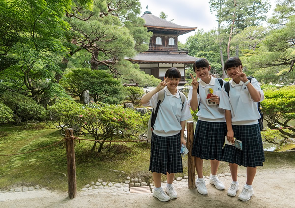School girls in Japan