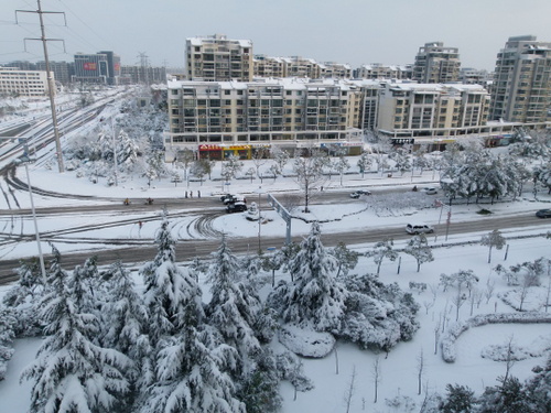 Snowy winters in the north of China.