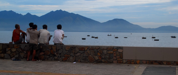 Da Nang Coastline in Vietnam.