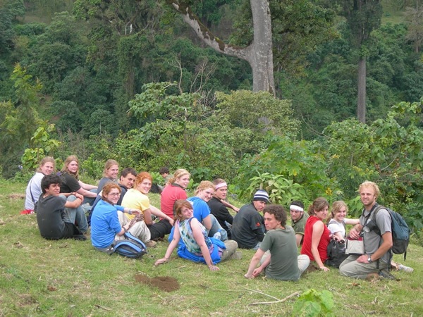 Leading a High School student group in Tanzania.