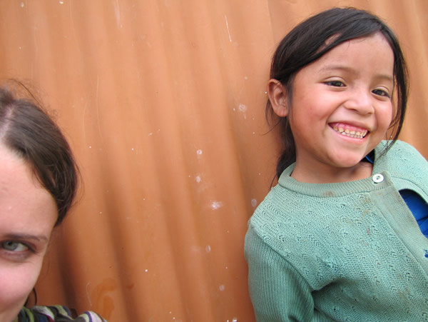 Smiling and happpy times teaching children in El Hato, Guatemala.