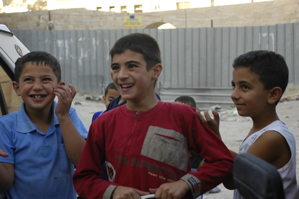 Palestinian children in Nablus, West Bank.