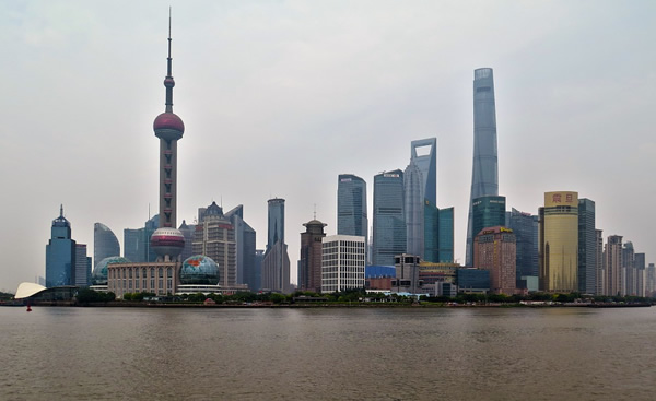 The skyline of Beijing, China.