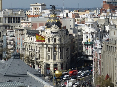 Bustling central Madrid