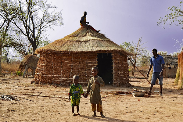 A small village in Ghana.