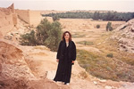 A nurse poses in countryside while working in Saudi Arabia thumbnail.