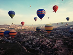 Hot air ballooning in Cappadocia, Turkey