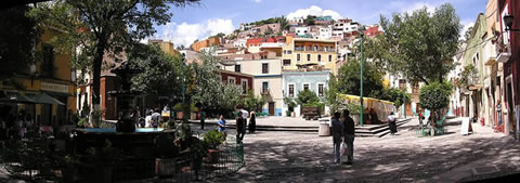 Plaza San Fernando in Guanajuato, Mexico