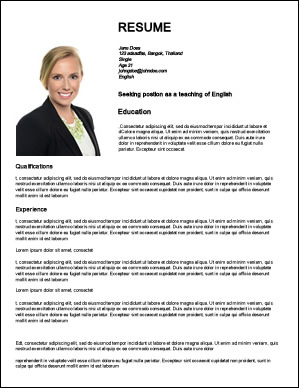 Download free sample resumes now. Sample Resume For Abroad Application : How to Create a Great Web Resume for English Teaching Jobs ...