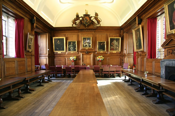 A study hall in Oxford, England.