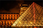 The Pyramid entrance in front of the Louvre in France thumbnail.