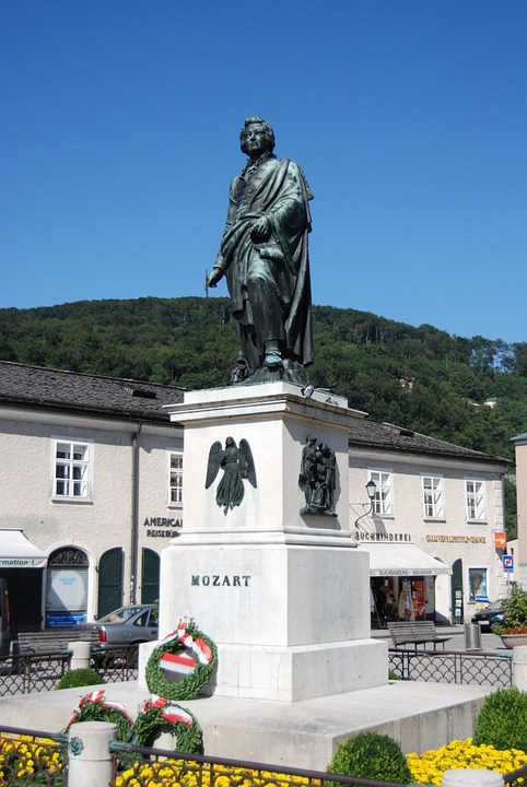 Statue of Mozart in Salzburg