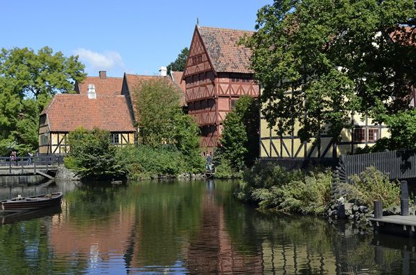 The old town of Aarhus, Denmark