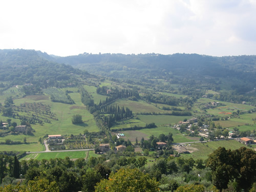 Countryside around Orvieto, Italy.