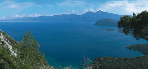 View of Turkey from Samos Island, Greece