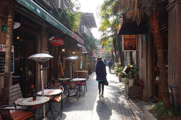 Walking street in China