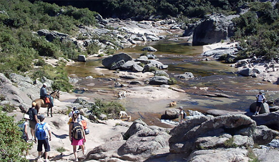 Hiking in the Sierras in Argentina.