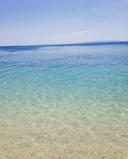 The water at the Athenian beach at Costa del Sol.